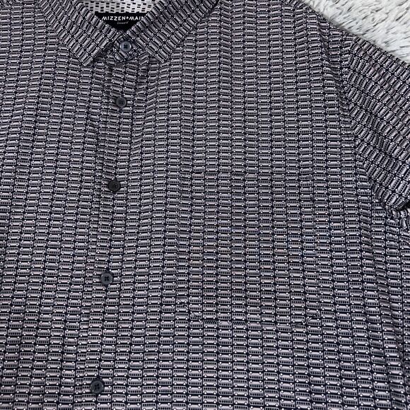 Mizzen Main Shirt Extra Large Button Up Blue Button Up Leeward All Over Mens - Picture 1 of 10